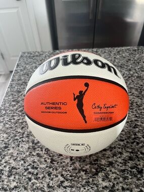 Wilson Orange and White Authentic Series Basketball